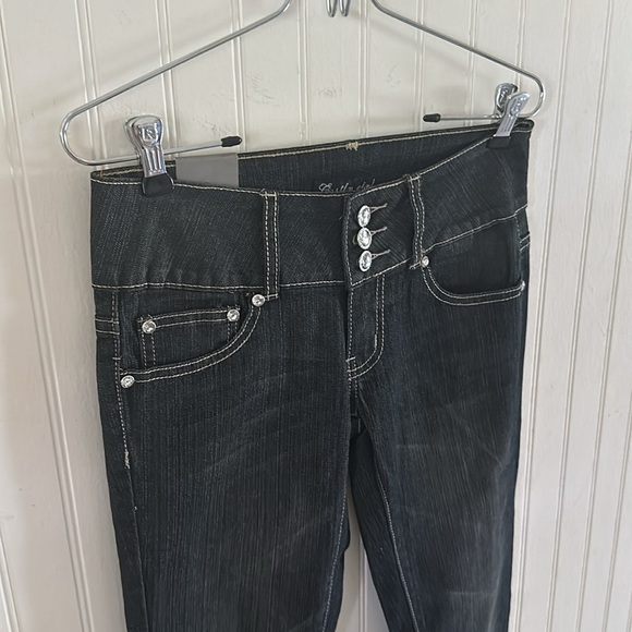 New! Costly Girl Embellished Blue Jeans sz 5 - Picture 7 of 12